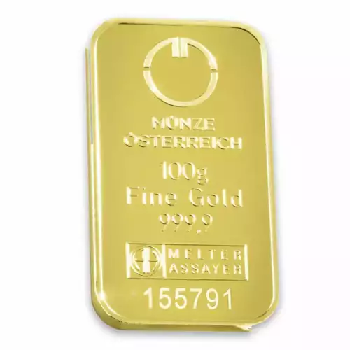 100g Austrian Mint Gold Bar (2)