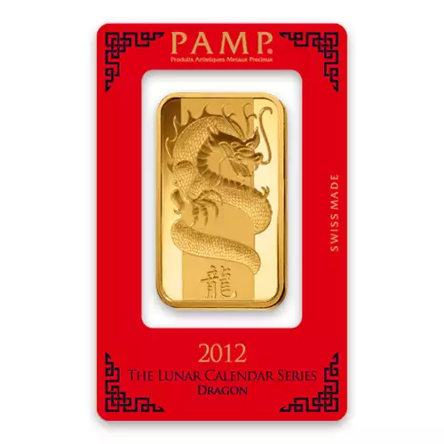 100g PAMP Gold Bar - Lunar Dragon (3)