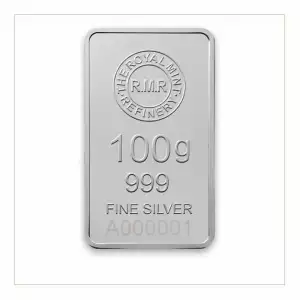 100g The Royal Mint Silver Minted Bar (2)