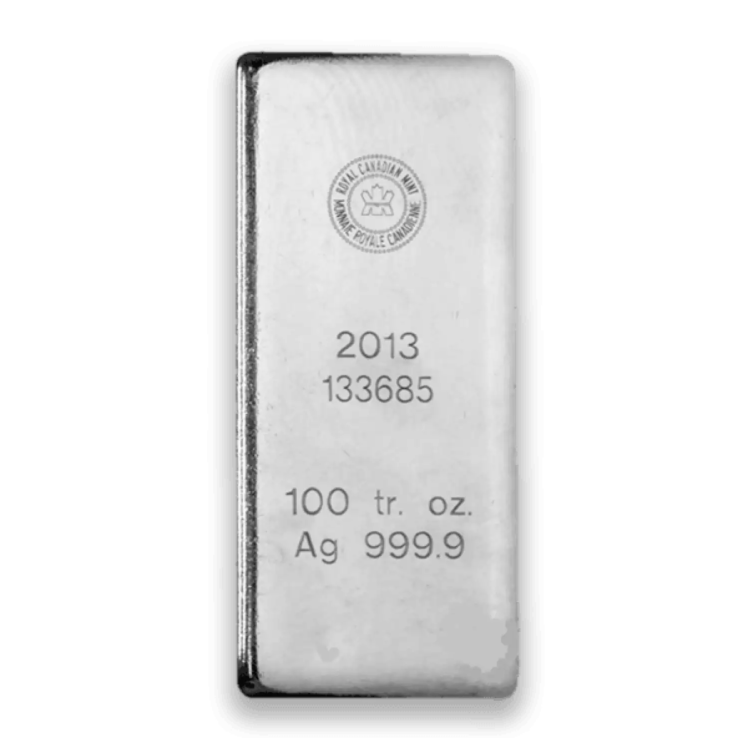 100oz Royal Canadian Mint (RCM) Silver Bar (3)