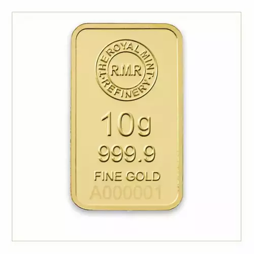 10g Royal Mint Refinery Minted Gold Bar (2)