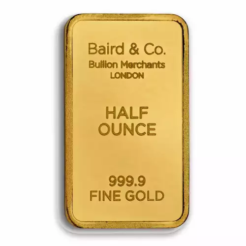 1/2oz Baird & Co Minted Gold Bar (2)