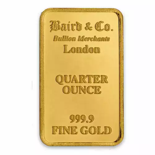 1/4oz Baird & Co Minted Gold Bar (2)