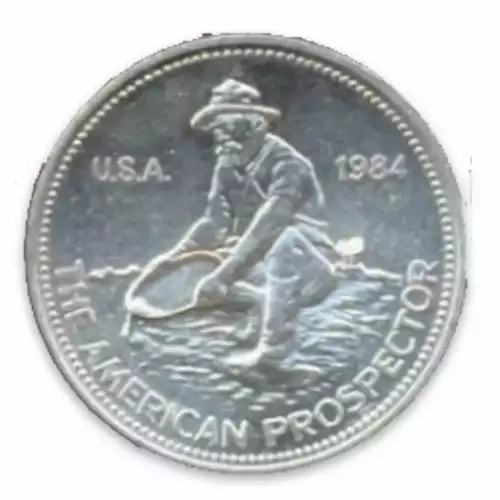 1984 1oz Prospector Silver Round (3)