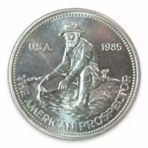 1985 1oz Prospector Silver Round (3)