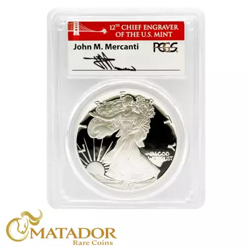 1986-S $1 Silver Eagle Mercanti SF, DCAM