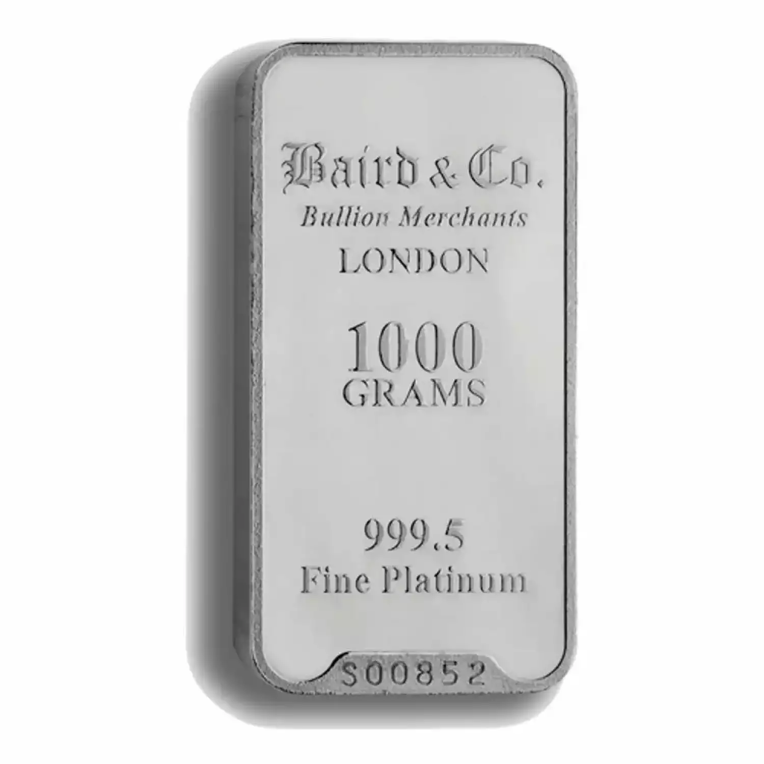 1kg Baird & Co Platinum Minted Bar (2)