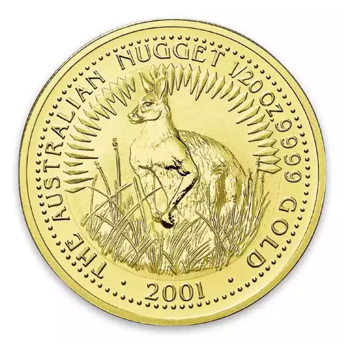 2001 1/4oz  Bullion Nugget / Kangaroo Coin (2)