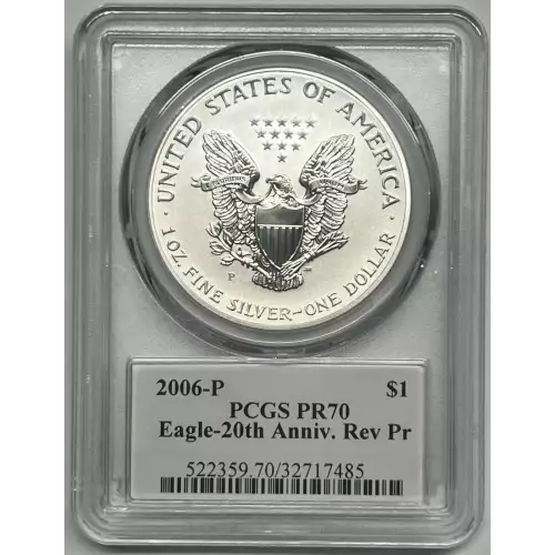 2006-P $1 Eagle-20th Anniversary Reverse Proof Mercanti Signature (2)