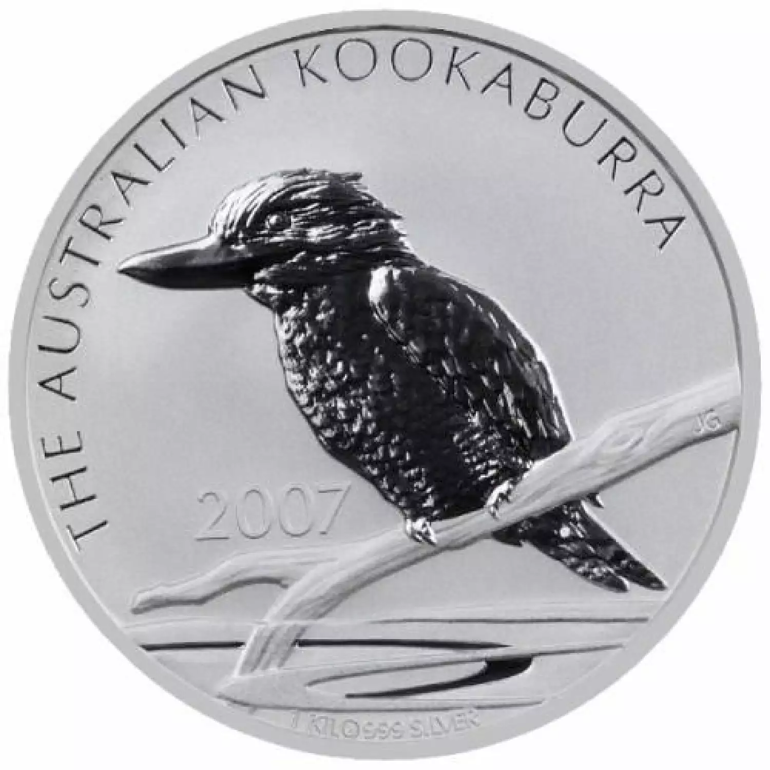 2007 1kg Australian Perth Mint Silver Kookaburra (2)