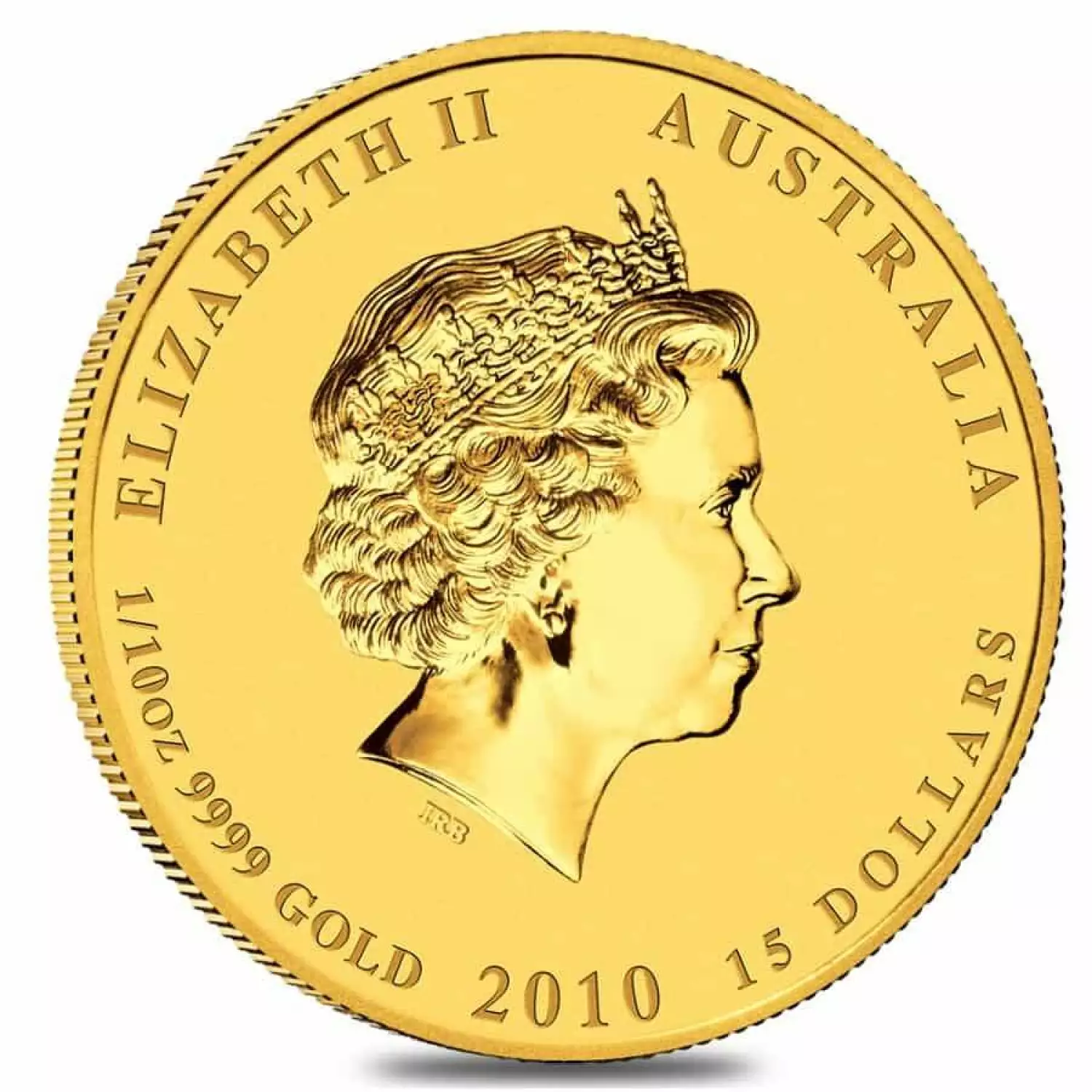 2010 1/10oz Australian Perth Mint Gold Lunar II: Year of the Tiger (2)