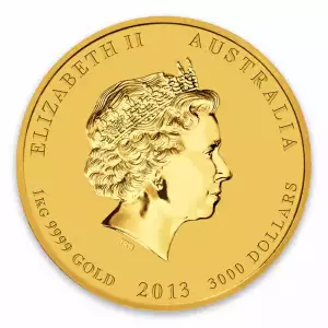 2013 1kg Australian Perth Mint Gold Lunar II: Year of the Snake (2)