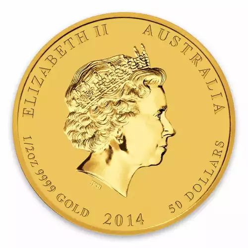 2014 1/2oz Australian Perth Mint Gold Lunar II: Year of the Horse (2)