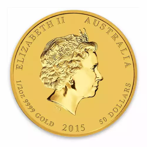 2015 1/2oz Australian Perth Mint Gold Lunar II: Year of the Goat (2)