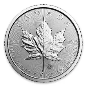 2018 1-Oz 99.99% Pure Silver Maple Leaf Incuse (2)