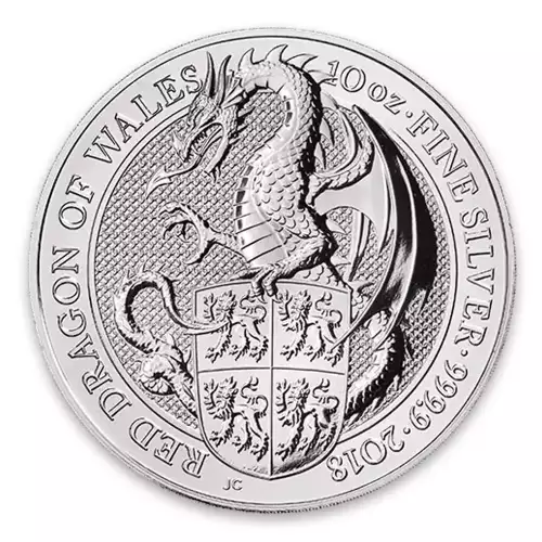 2018 10oz Britain Queen's Beast : The Dragon of Wales (2)