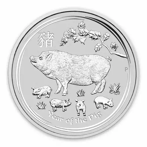 2019 1oz Australian Perth Mint Silver Lunar: Year of the Pig (2)