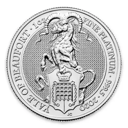 2020 Great Britain 1 oz Platinum Queen's Beasts The Yale of Beaufort (2)