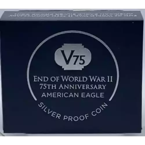 2020-W Silver Eagle Proof End of World War 2 V75 Privy Marked OGP
Mintage 75,000 (5)