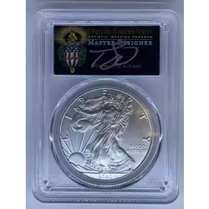 2020(P) Silver Eagle Emergency Issue. Second lowest mintage of the Silver Eagle series with only 240,000.  Signed by US Mint Master AIP Designer Thomas Cleveland First Day of Issue