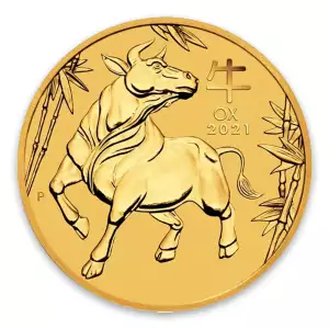 2021 1/4oz Australian Gold Lunar: Year of the Ox (2)