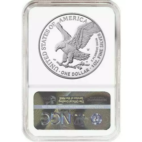 2021-W Silver Eagle Type 2 NGC PF70UC First Day of Issue Signed by Engraver Michael Gaudioso (3)