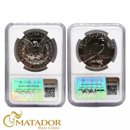 2024 $1 Morgan & Peace Set NGC MS70 Early Release David Ryder (2)