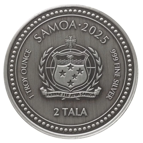 2025 1 oz Samoan Zebra Seahorse Antique Silver Coin (2)