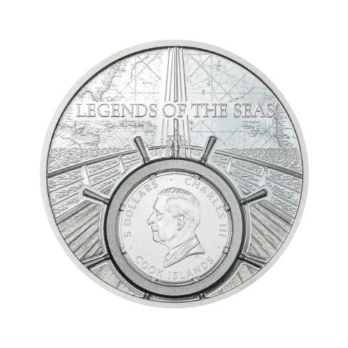 2026 1 oz Legends of The Seas - Santa Maria Colorized Silver Coin (3)