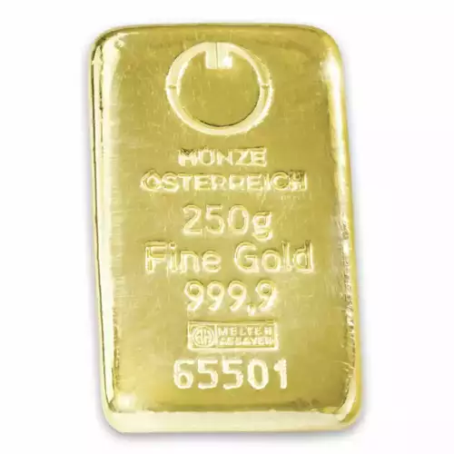 250g Austrian Mint Gold Bar (2)