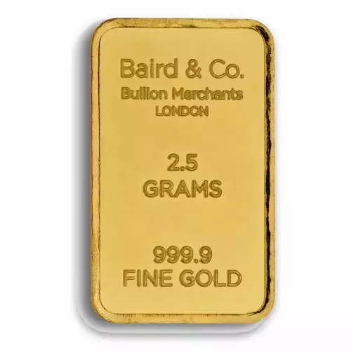 2.5g Baird & Co Minted Gold Bar (2)