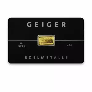 2.5g Schloss Güldengossa Gold Bar (CoinCard) (2)
