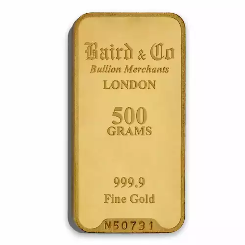 500g Baird & Co Minted Gold Bar (2)