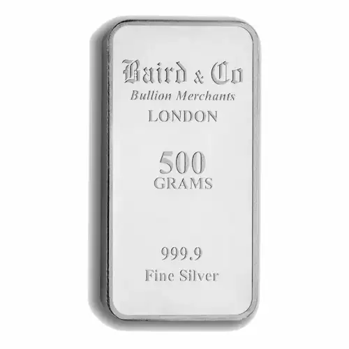 500g Baird & Co Silver Minted Bar (2)