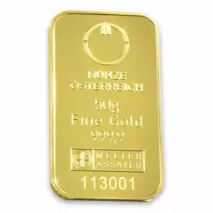 50g Austrian Mint Gold Bar (2)
