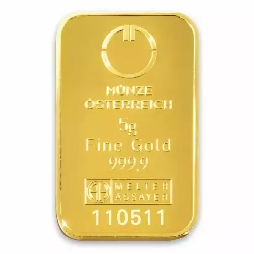 5g Austrian Mint Gold Bar (2)