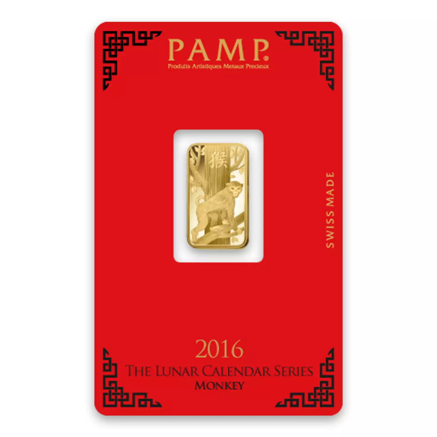 5g PAMP Gold Bar - Lunar Monkey (3)
