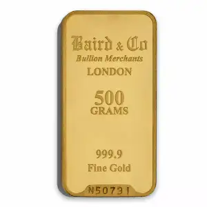 500g Baird & Co Minted Gold Bar (2)