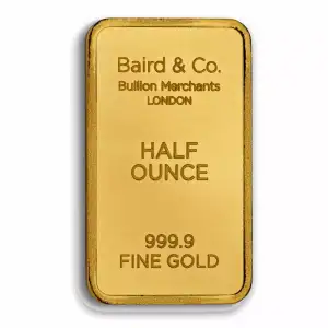 1/2oz Baird & Co Minted Gold Bar (2)