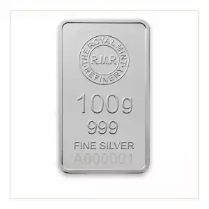 100g The Royal Mint Silver Minted Bar (2)