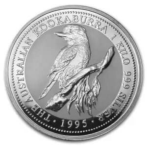 1995 1kg Australian Perth Mint Silver Kookaburra (2)