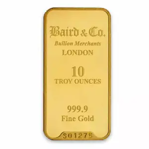 10oz Baird & Co Minted Gold Bar (2)