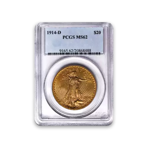 St. Gaudens $20 (1907 – 1933) - PCGS - MS62